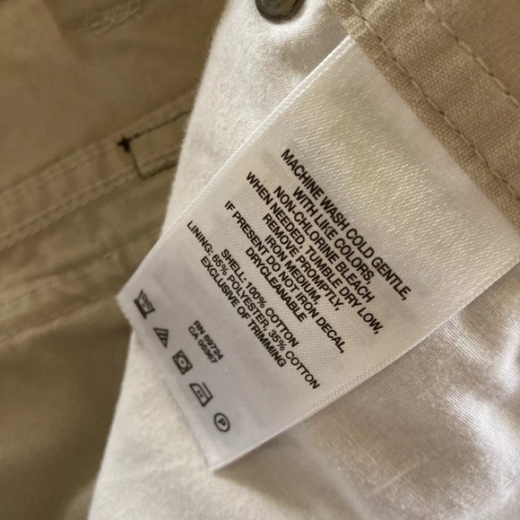 Men’s Columbia Omni-Shade tan khaki flat front cargo Bermuda shorts size 30 - Picture 5 of 6